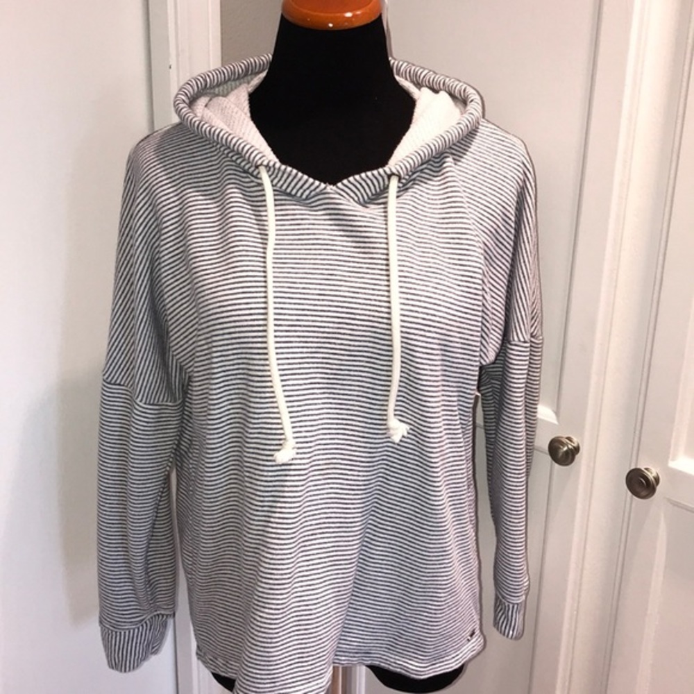 O’Neill stripped hoodie sweatshirt.